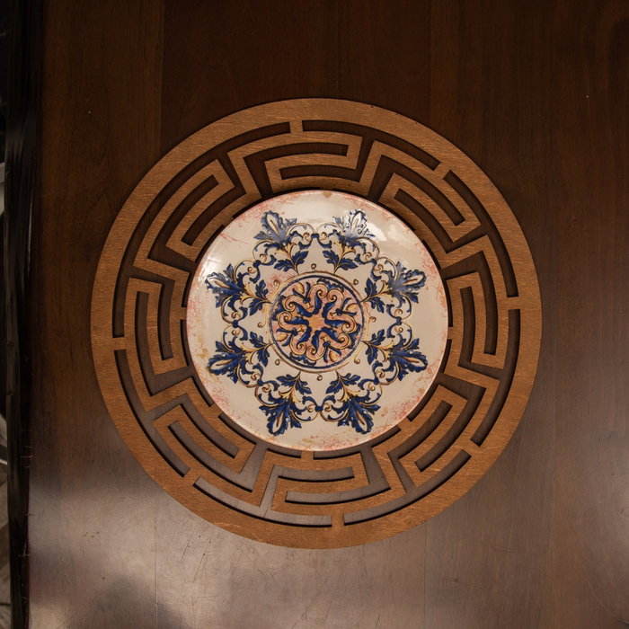 Hermia Labyrinth - Walnut Juego de 6 Salvamanteles de Madera Hermia Labyrinth - Walnut Juego de 6 Salvamanteles de Madera